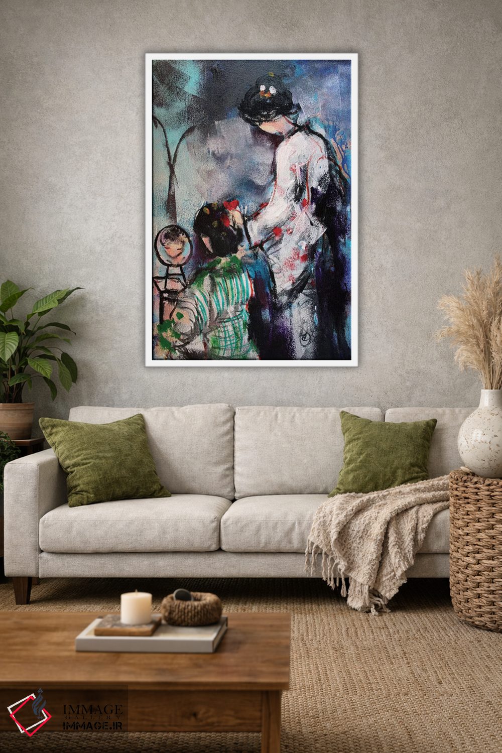 تابلو دکوراتیو دو گیشا I اثر مارینا دل پوزو - D1W