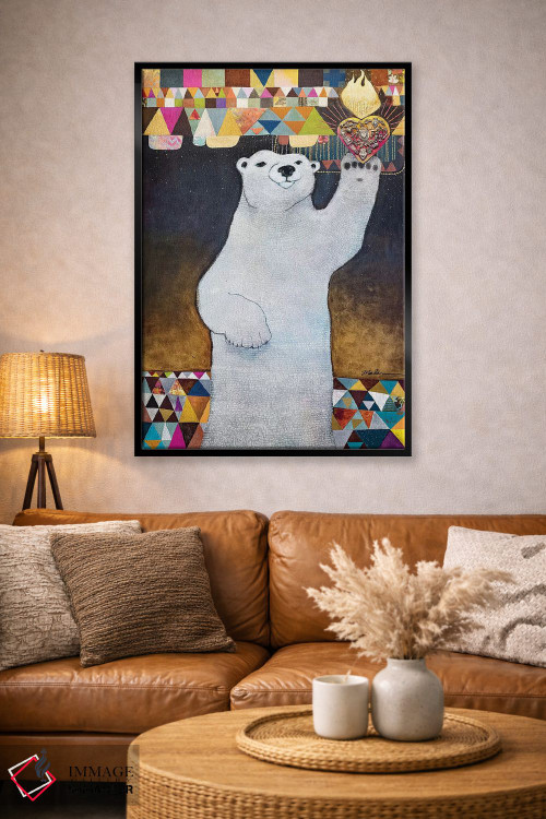 تابلو دکوراتیو قلب مقدس قطبی اثر مادارا میسون - D3B