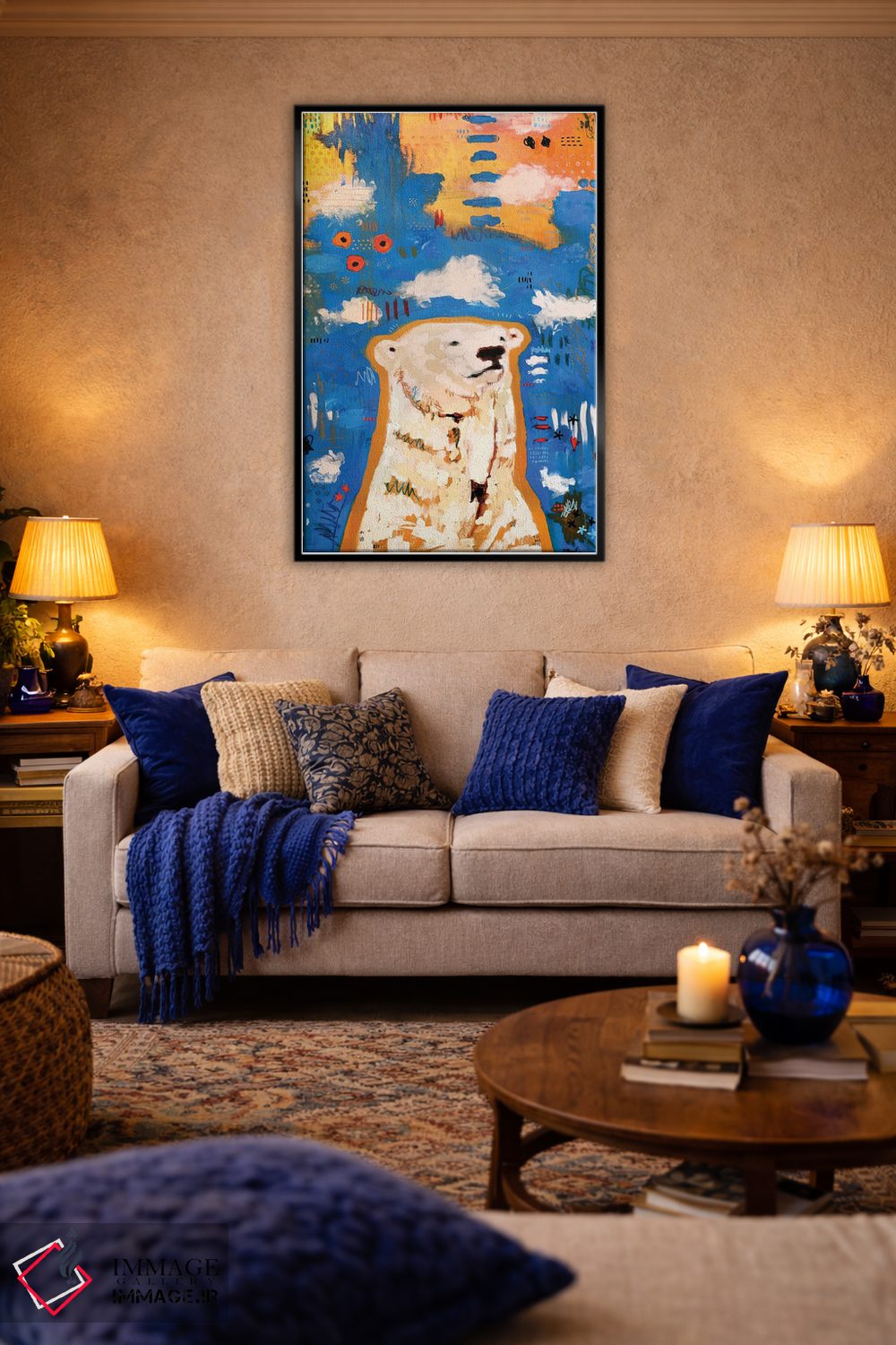 تابلو دکوراتیو نانوک اثر مادارا میسون - D5B