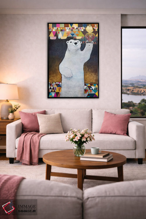 تابلو دکوراتیو قلب مقدس قطبی اثر مادارا میسون - D5B