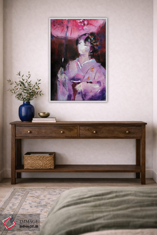 تابلو دکوراتیو گیشا پنجم اثر مارینا دل پوزو - D2W