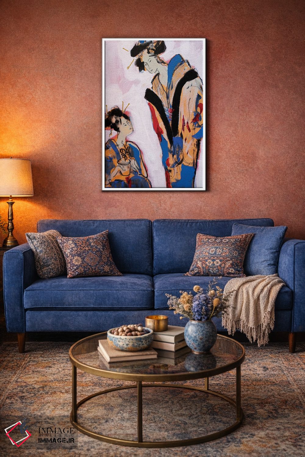 تابلو دکوراتیو دو گیشا II اثر مارینا دل پوزو - D2W