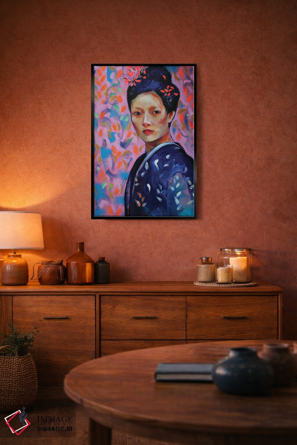 تابلو دکوراتیو گیشا اثر مارینا دل پوزو - D5B