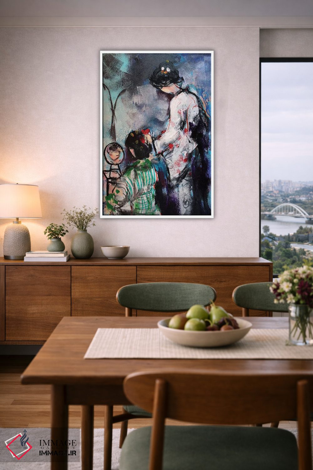 تابلو دکوراتیو دو گیشا I اثر مارینا دل پوزو - D5W