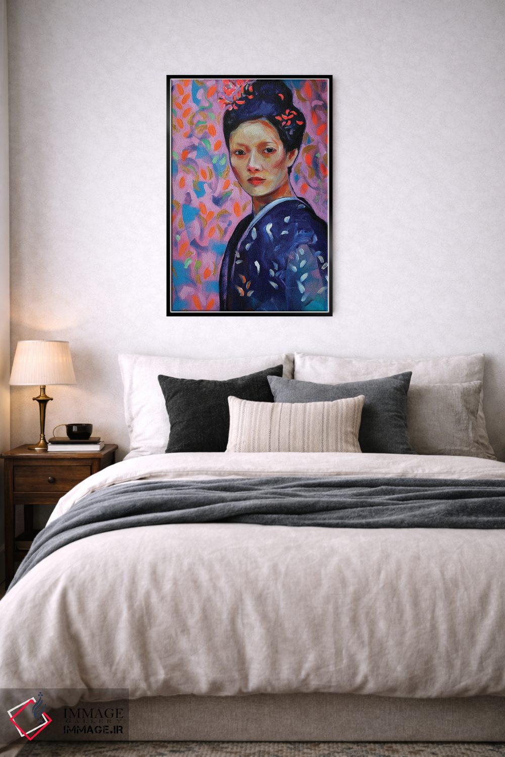 تابلو دکوراتیو گیشا اثر مارینا دل پوزو - D6B