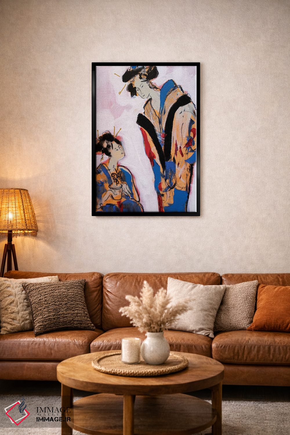 تابلو دکوراتیو دو گیشا II اثر مارینا دل پوزو - D3B