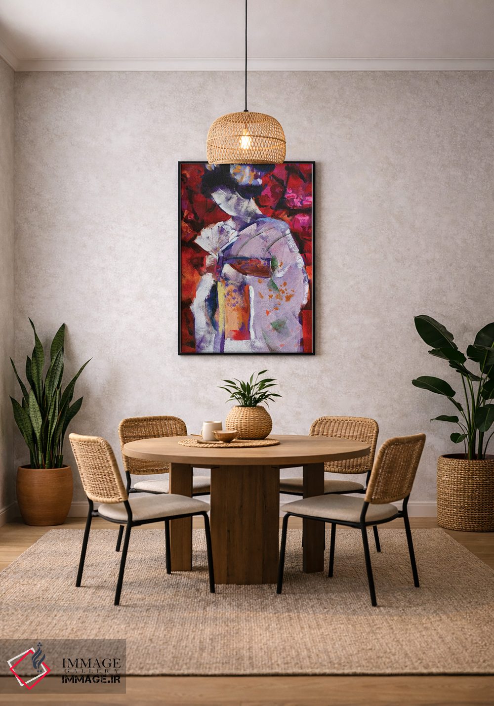 تابلو دکوراتیو گیشا چهارم اثر مارینا دل پوزو - D4B