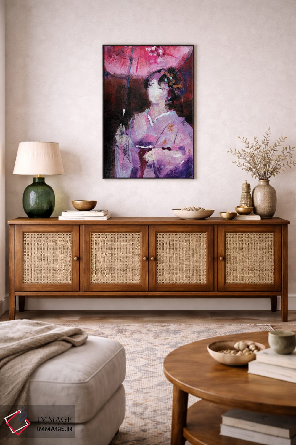 تابلو دکوراتیو گیشا پنجم اثر مارینا دل پوزو - D4B