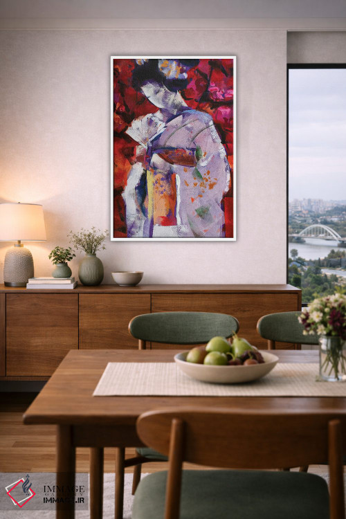 تابلو دکوراتیو گیشا چهارم اثر مارینا دل پوزو - D6W