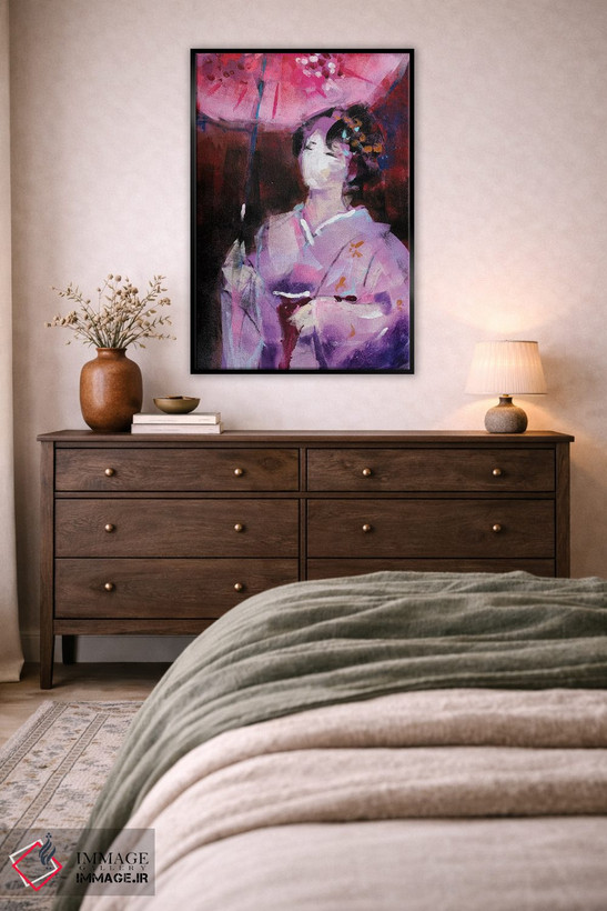 تابلو دکوراتیو گیشا پنجم اثر مارینا دل پوزو - D5B