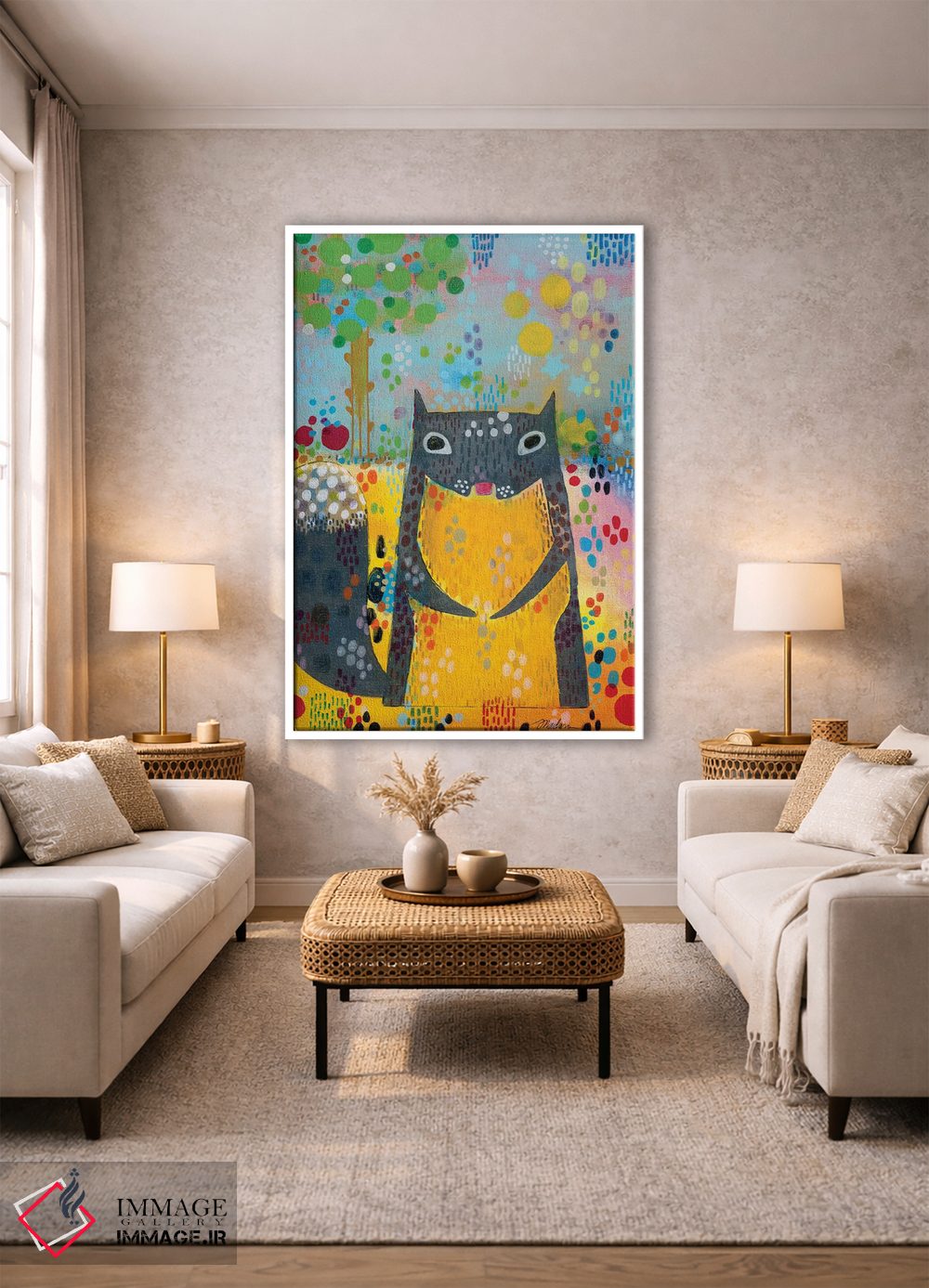 تابلو دکوراتیو سنجاب اثر مادارا میسون - D1W