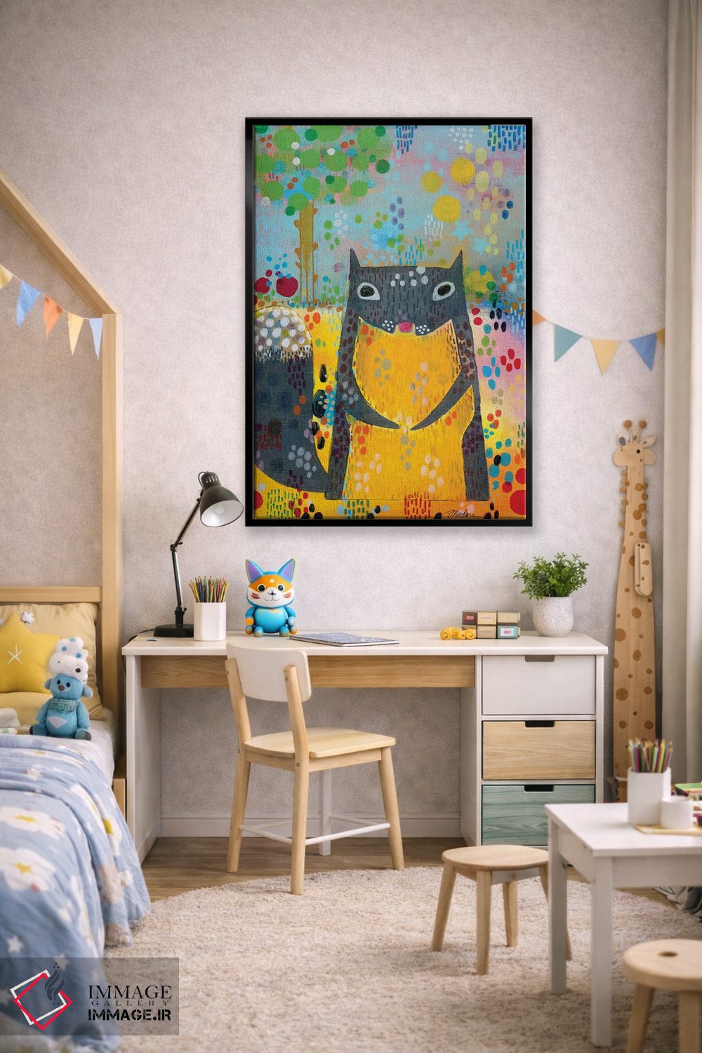 تابلو دکوراتیو سنجاب اثر مادارا میسون - D3B