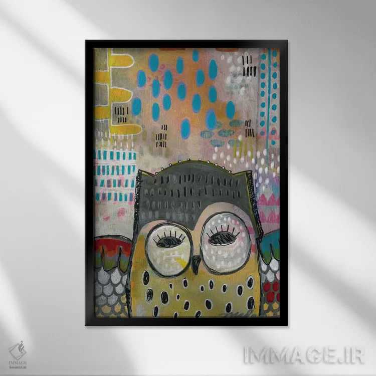 تابلو دکوراتیو آنچه می جویی، تو را می جوید اثر مادارا میسون - نمای قابدار مشکی