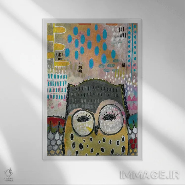 تابلو دکوراتیو آنچه می جویی، تو را می جوید اثر مادارا میسون - نمای قابدار سفید