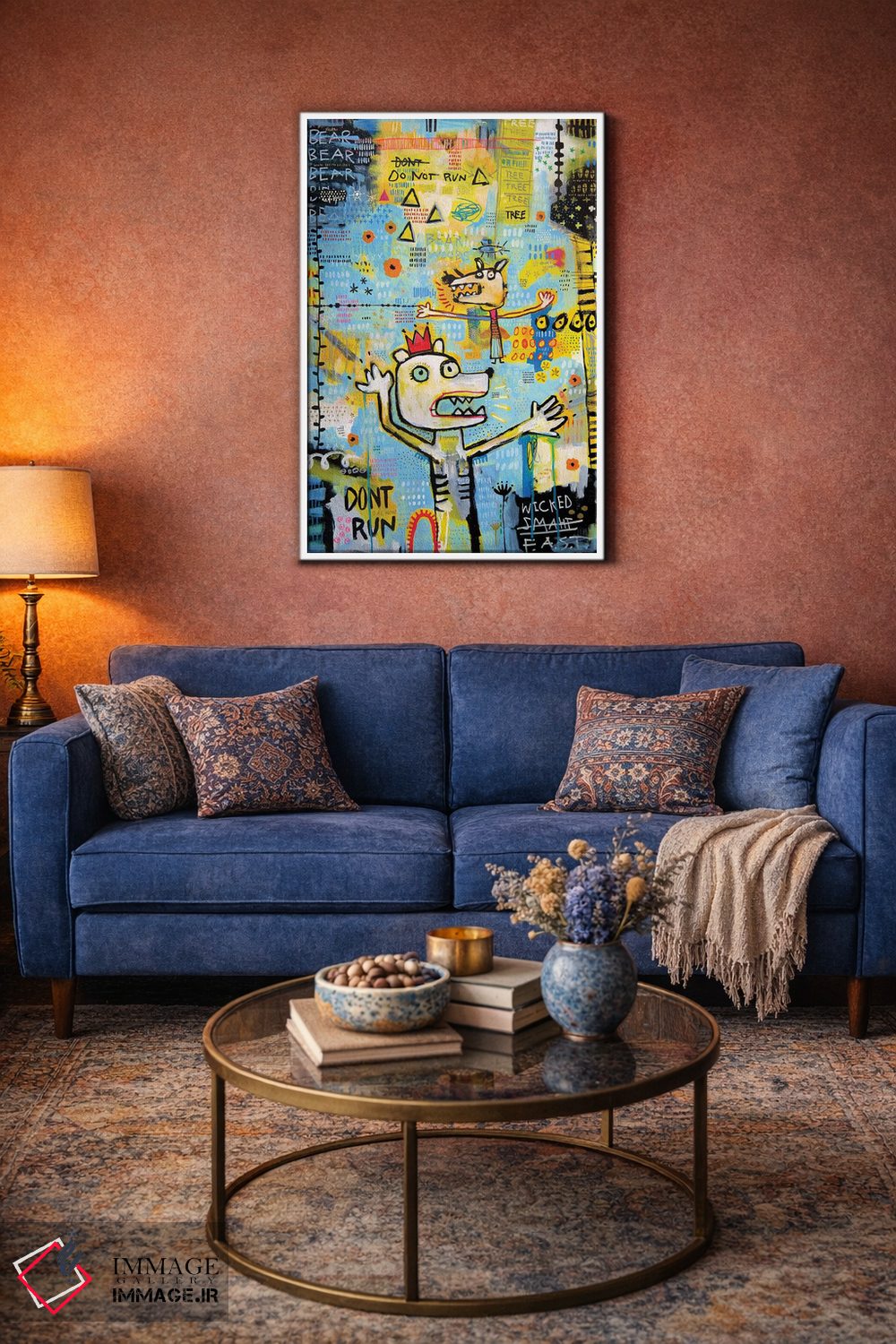 تابلو دکوراتیو دب اکبر اثر مادارا میسون - D3W