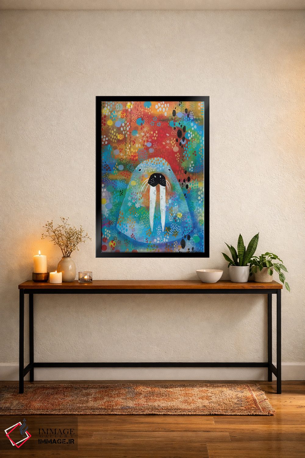 تابلو دکوراتیو من شیر دریایی هستم اثر مادارا میسون - D4B