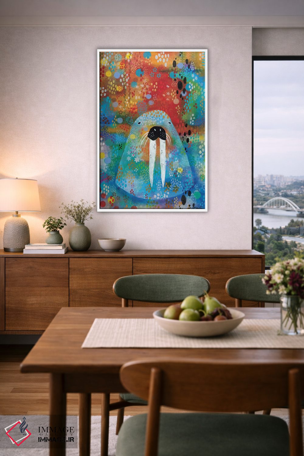 تابلو دکوراتیو من شیر دریایی هستم اثر مادارا میسون - D5W