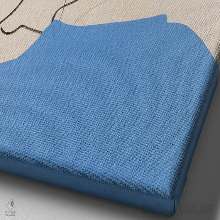 تابلو دکوراتیو سر گل سه اثر مردیت استیل - نمای نزدیک بافت بوم