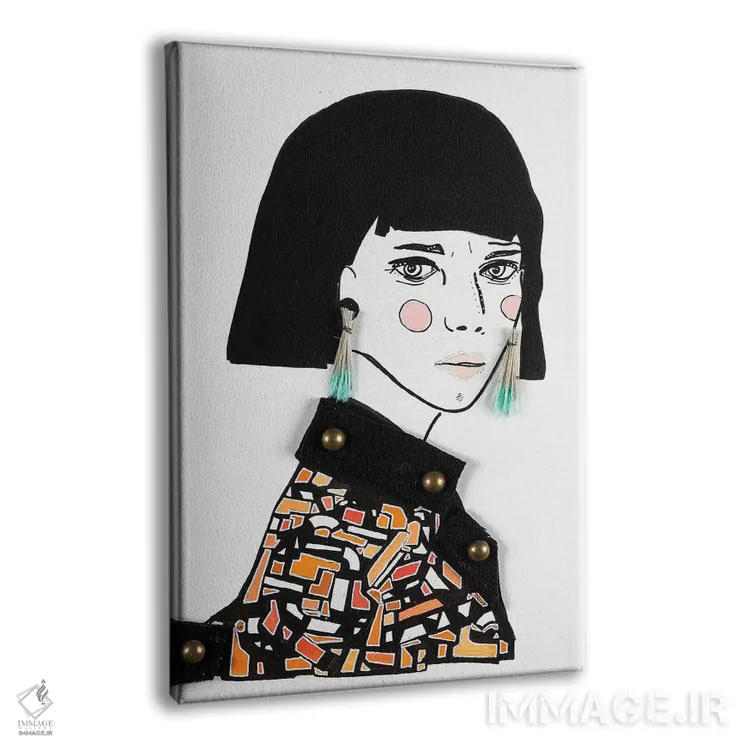 تابلو دکوراتیو او دو اثر مردیت استیل - نمای پرسپکتیو محصول