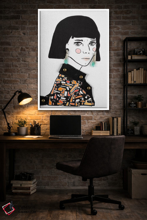 تابلو دکوراتیو او دو اثر مردیت استیل - D4W