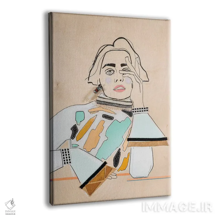 تابلو دکوراتیو او نه اثر مردیت استیل - نمای پرسپکتیو محصول