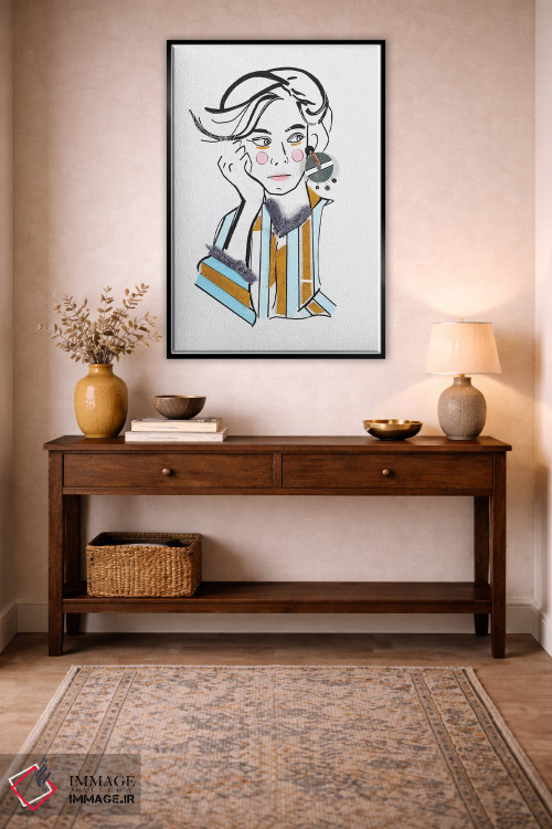 تابلو دکوراتیو او چهار اثر مردیت استیل - D4B