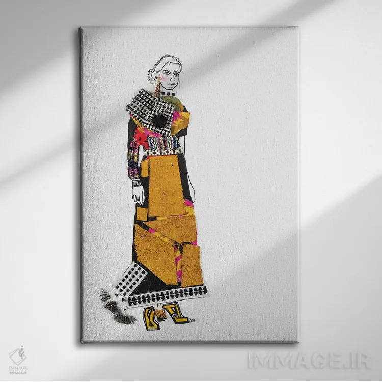 تابلو دکوراتیو او هشت اثر مردیت استیل - نمای روبهرو روی دیوار