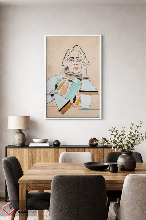 تابلو دکوراتیو او نه اثر مردیت استیل - D4W