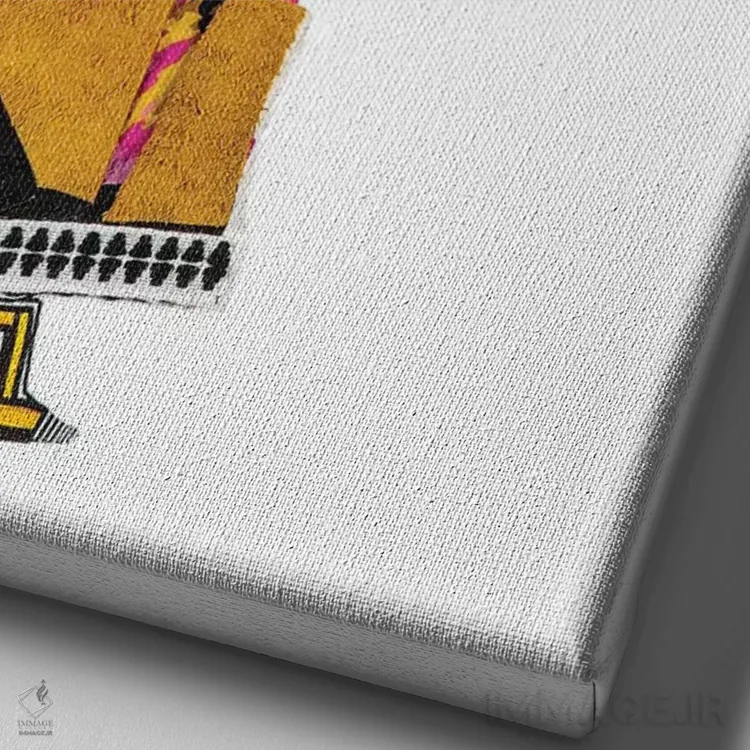 تابلو دکوراتیو او هشت اثر مردیت استیل - نمای نزدیک بافت بوم