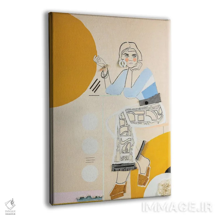 تابلو دکوراتیو او پانزده اثر مردیت استیل - نمای پرسپکتیو محصول