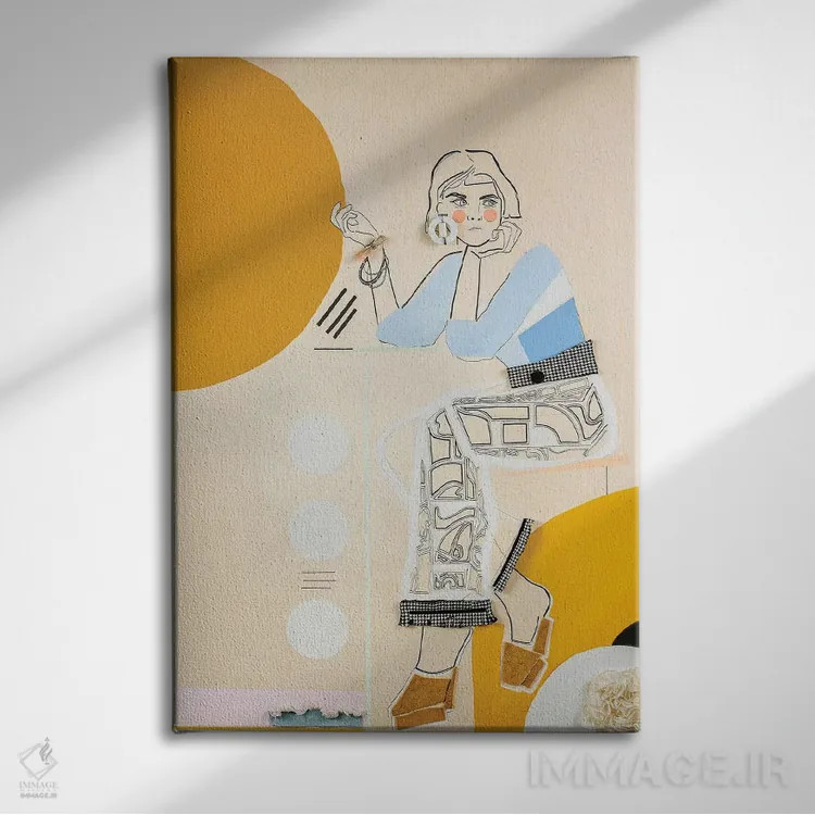 تابلو دکوراتیو او پانزده اثر مردیت استیل - نمای روبهرو روی دیوار