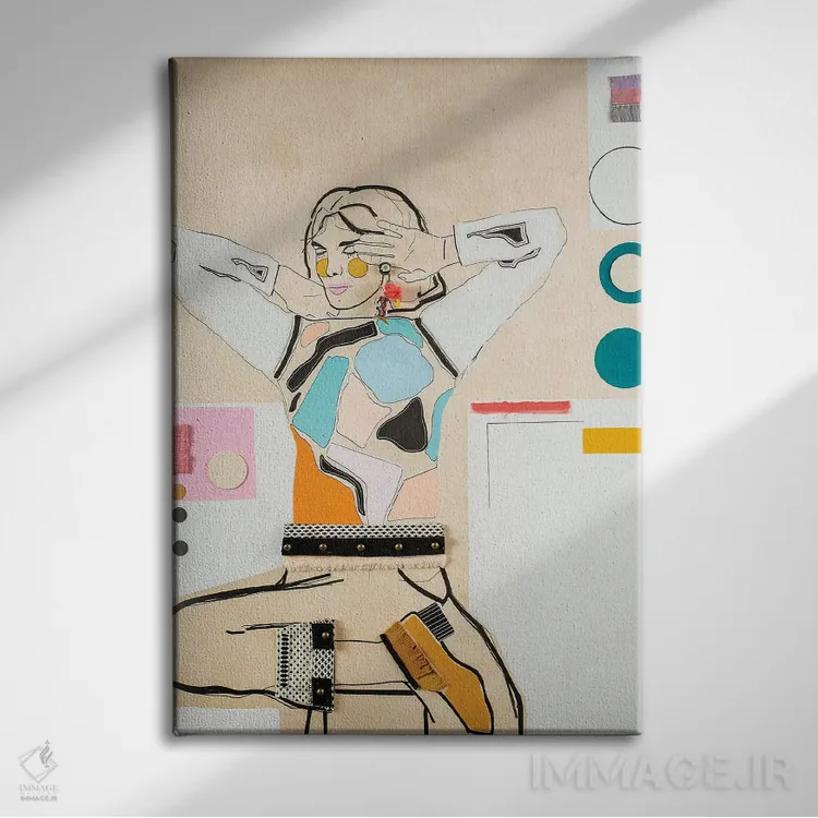 تابلو دکوراتیو او شانزده اثر مردیت استیل - نمای روبهرو روی دیوار