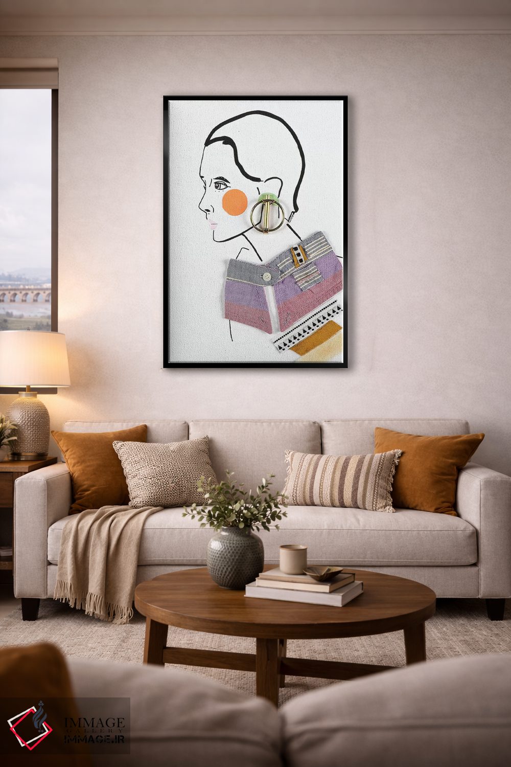 تابلو دکوراتیو او هفت اثر مردیت استیل - D5B