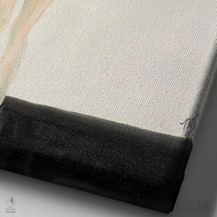 تابلو دکوراتیو اسطوخودوس اثر مردیت استیل - نمای نزدیک بافت بوم