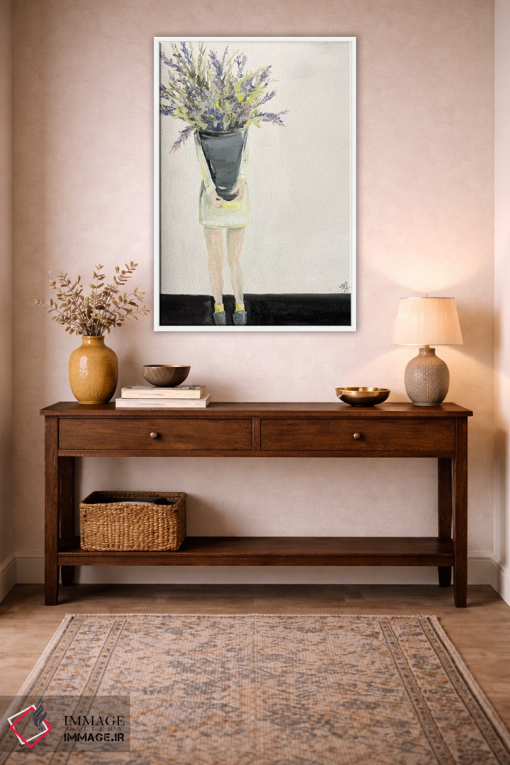 تابلو دکوراتیو اسطوخودوس اثر مردیت استیل - D1W