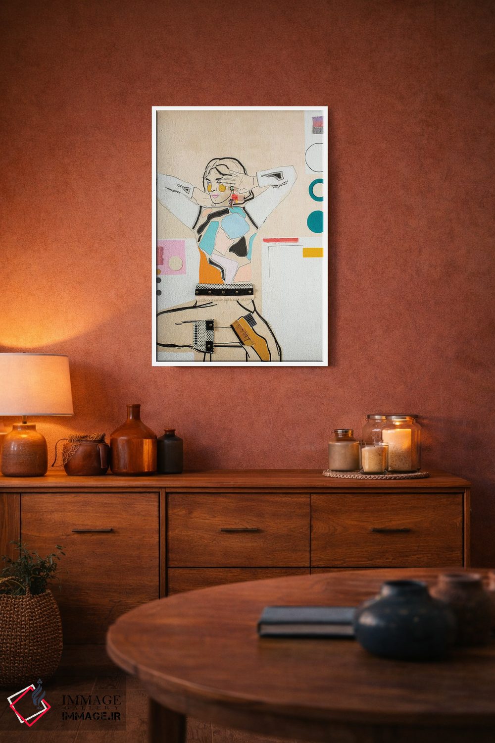 تابلو دکوراتیو او شانزده اثر مردیت استیل - D4W