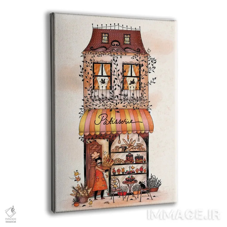 تابلو دکوراتیو رنگ قنادی اثر مادالینا تنتارئانو - نمای پرسپکتیو محصول