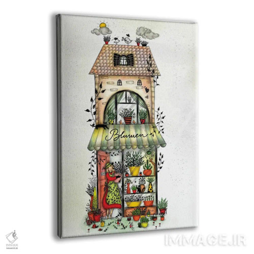 تابلو دکوراتیو گل ها آبرنگی اثر مادالینا تنتارئانو - نمای پرسپکتیو محصول