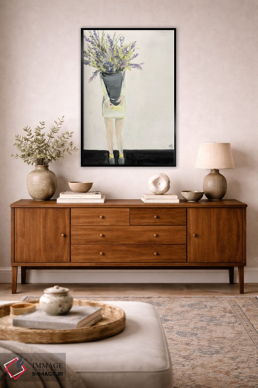 تابلو دکوراتیو اسطوخودوس اثر مردیت استیل - D4B