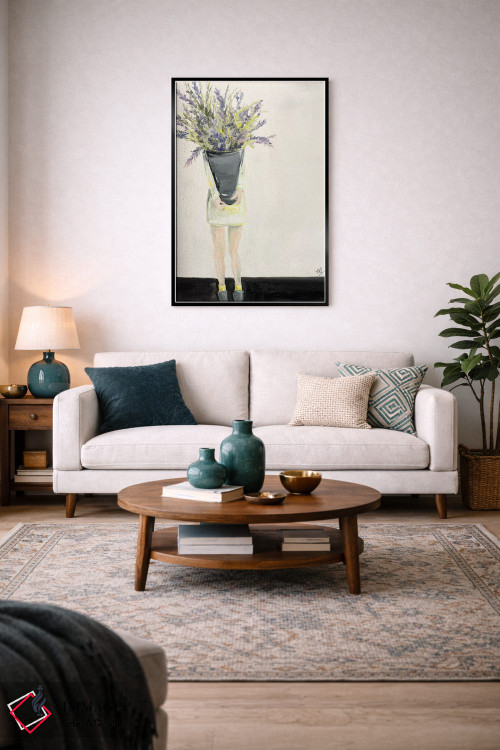 تابلو دکوراتیو اسطوخودوس اثر مردیت استیل - D5B