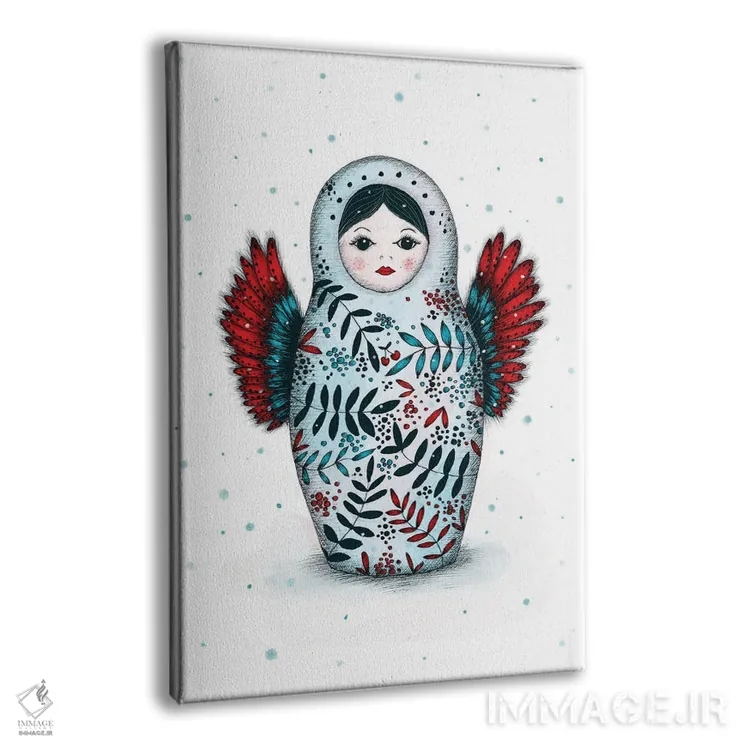 تابلو دکوراتیو ماتریوشکا اثر مادالینا تنتارئانو - نمای پرسپکتیو محصول