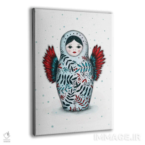 تابلو دکوراتیو ماتریوشکا اثر مادالینا تنتارئانو - نمای پرسپکتیو محصول