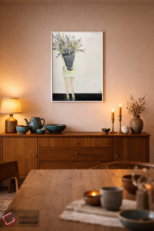 تابلو دکوراتیو اسطوخودوس اثر مردیت استیل - D6W