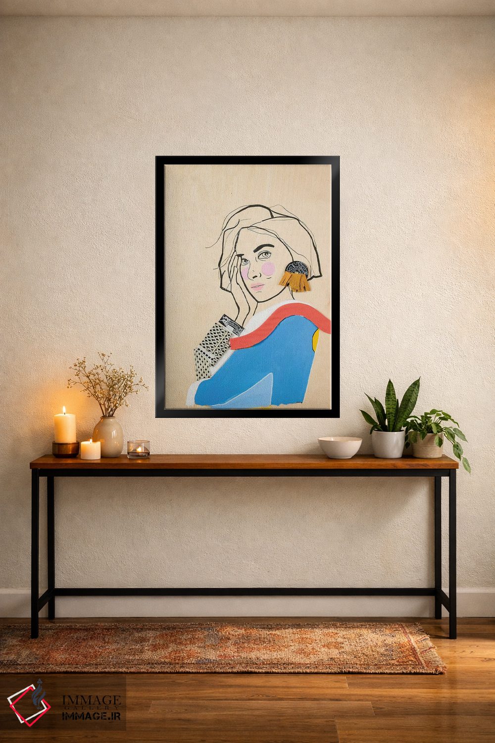 تابلو دکوراتیو او دوازده اثر مردیت استیل - D5B