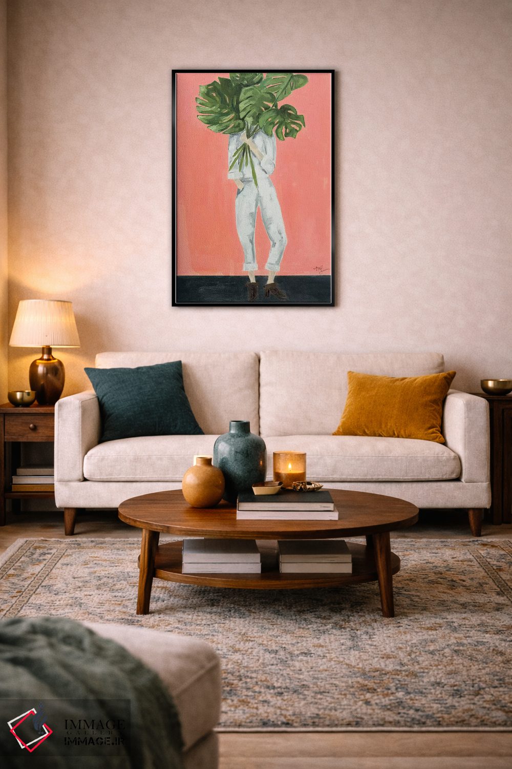 تابلو مدرن مانسترا اثر مردیت استیل - D4B