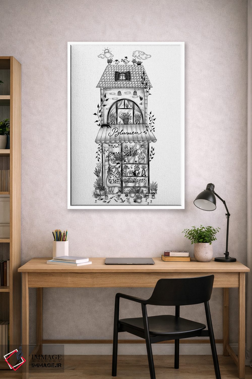 تابلو دکوراتیو گل ها اثر مادالینا تنتارئانو - D1W