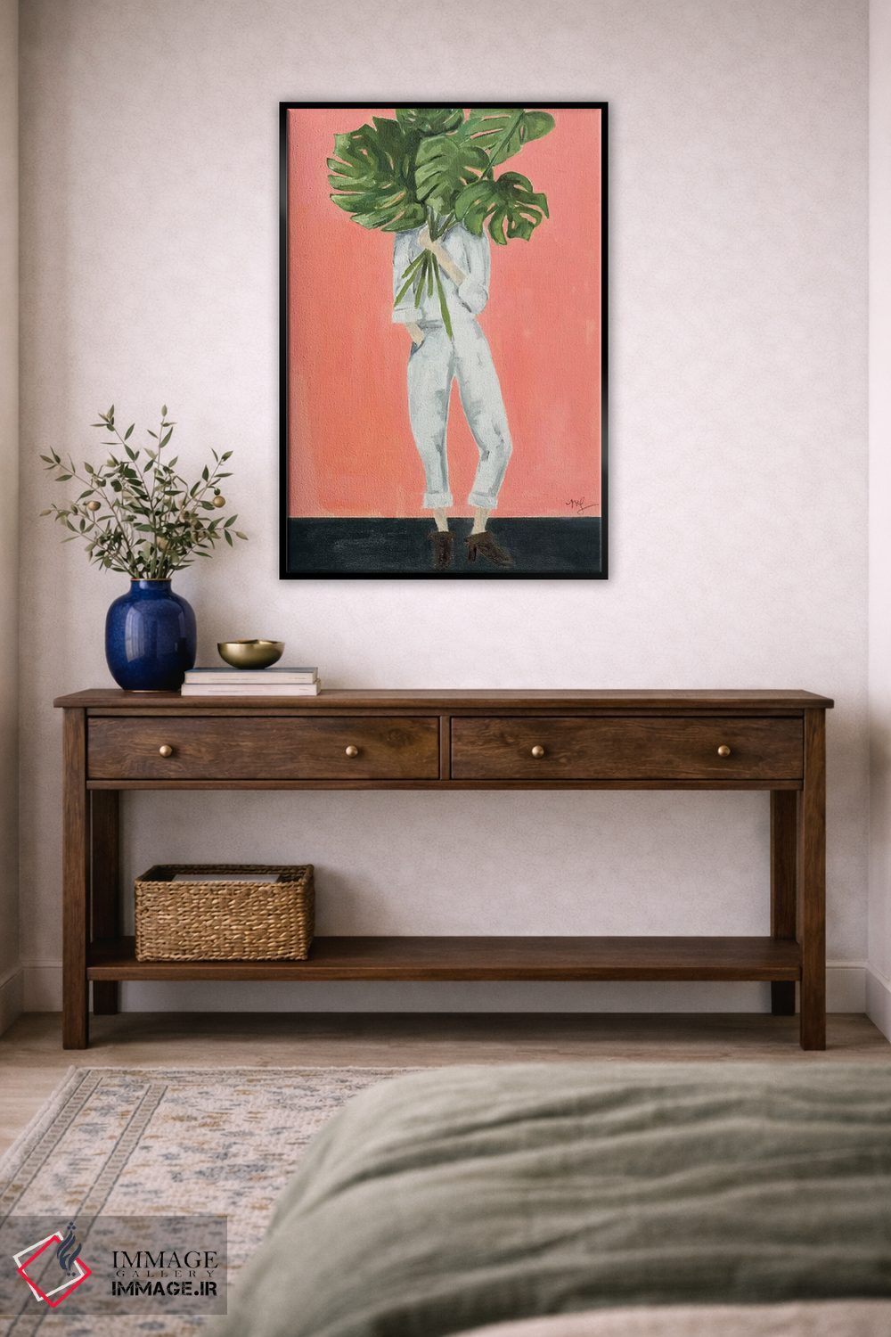 تابلو مدرن مانسترا اثر مردیت استیل - D5B