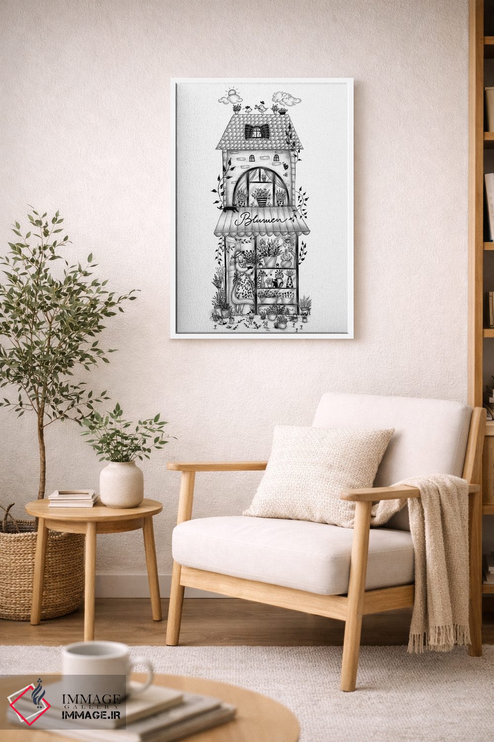 تابلو دکوراتیو گل ها اثر مادالینا تنتارئانو - D6W