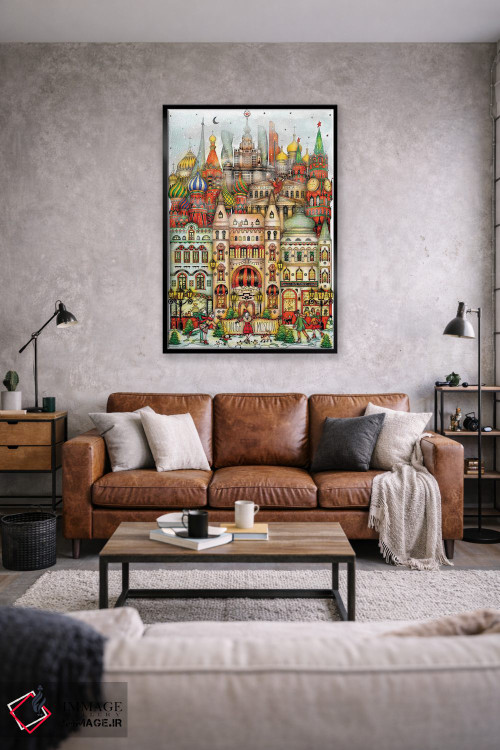 تابلو دکوراتیو نیمه شب در مسکو اثر مادالینا تنتارئانو - D1B