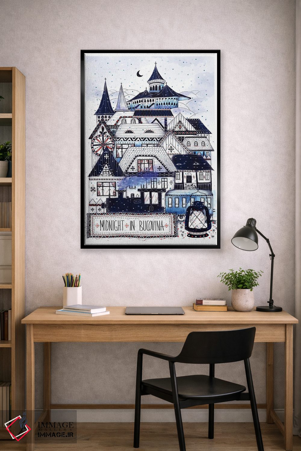 تابلو دکوراتیو نیمه شب در بوکووینا اثر مادالینا تنتارئانو - D1B